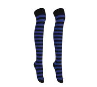 Gadgets Mafia Girls Over The Knee Plain Socks Assorted Colours Thigh High Socks UK Size 4-6.5 Black Royal Blue