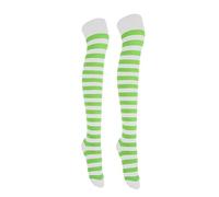Gadgets Mafia Girls Over The Knee Plain Socks Assorted Colours Thigh High Socks UK Size 4-6.5 Green White