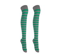 Gadgets Mafia Girls Over The Knee Plain Socks Assorted Colours Thigh High Socks UK Size 4-6.5 Green Grey