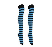 Gadgets Mafia Girls Over The Knee Plain Socks Assorted Colours Thigh High Socks UK Size 4-6.5 MidBlue Black