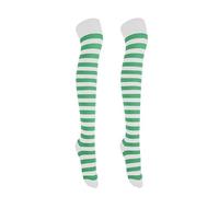 Gadgets Mafia Girls Over The Knee Plain Socks Assorted Colours Thigh High Socks UK Size 4-6.5 MintGreen-White