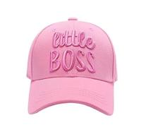 Gadgets Mafia Kids Plain Baseball Cap Girls Boys Childrens Hat, Summer Sun Adjustable School P.E Black - Grey - Red - Blue - Pink - Maroon - Navy (UK, Alpha, One Size, Little Boss Pink)