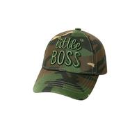 Gadgets Mafia Kids Plain Baseball Cap Girls Boys Childrens Hat, Summer Sun Adjustable School P.E Black - Grey - Red - Blue - Pink - Maroon - Navy (UK, Alpha, One Size, Little Boss Camo)