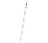 GADGETSWEAR Universal Stylus Pen for iPhone, iPad, Tablet, Smartphone & Android, High Precision Digital Pencil, Fine Point Disc Tip, Long Battery Life, Rechargeable, Touch Screen Compatible (White)