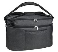 GADGETWIZ Slow Cooker Carrier Travel Bag for 6-8 Quart Pots - Locking, Insulated, Easy to Clean, Organized, Versatile
