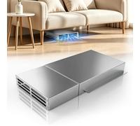 Gadgetzan Vent Extender for Under Furniture, Low Profile Floor Vent Deflector Sideways, Adjustable 11.9"-23" Aluminum Air Vent Extender for Under Bed, Couch & Sofa, Heavy Duty HVAC Vent Redirector