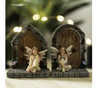 Garden Mile® Magical Forest Set - Pink & Purple Fairy Secret Doors, Pixies & Elf Garden Decor