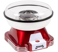 Gadgy Candy Floss Machine for Kids & Adults, Retro Cotton Maker, Suitable for Sugar or Candies, Including 10 Candyfloss Sticks, 500W, Red & White