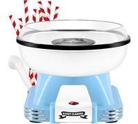 Gadgy Cotton Candy Machine - Candy Floss Maker - Blue | Retro Cotton Maker - Suitable for Sugar or Candies - Including 10 Candyfloss Sticks