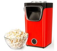 Gadgy Hot Air Popcorn Maker 2L - Oil Free with Measuring Scoop - Retro Red