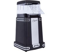 Gadgy Hot Air Popcorn Maker - Retro Oil-Free Popcorn Machine for Healthy Snacks - Fat-Free, Quick & Easy - Portable Pop Corn Maker for Home & Parties - Black Machine