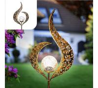 Gadgy Solar Lamps Garden, Outdoor Path Lights Set of 2, Waterproof Outside Decoration, Led Lanterns Lights