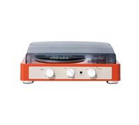 Gadhouse Brad MKII Turntable Record Player - 3 Speed Vinyl Player, Home Bluetooth Turntable, Built-in Stereo Speakers 10W - Vintage 50s Sl esign - Play 33/45/78 RPM Records or Stream Music, Navy
