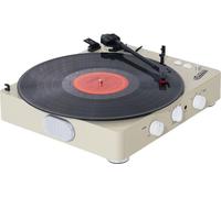 GADHOUSE Brad Mkii Record Player (built-in Bluetooth 5.0 & Pitch Control) (ivory), Cream