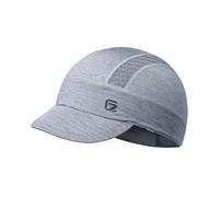 GADIEMKENSD Cooling Cycling Cap Under Bike Helmet Men Women Fitted Sun Protection Skull Caps Hard Hat Liner with Flip Brim Adult Undercap Sports Cricket Hiking Riding Running Hats Light Gray