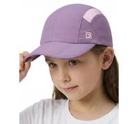 GADIEMKENSD Kids Hat Foldable Toddler Baseball Cap Quick Drying Breathable Summer Running Cap Adjustable UPF 50+ Sun Hat for Sports Sailing Cricket Travel Gifts for Boys Girls, Purple/Pink, 52 cm