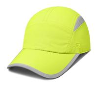 GADIEMKENSD Unisex Hats Baseball Cap UPF 50+ Sun Quick Dry Lightweight Breathable Reflective Trucker Hat Outdoor Hiking Fishing Run Golf Sports A Mesh Hats Running Hat Ponytail Fluorescent Green M/L