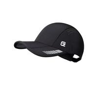 GADIEMKENSD UPF 50+ Foldable Sport Cap Breathable Baseball Caps Mens Summer Reflective Running Hat for Women Sun Hats Uv Protection Sunhat for Golf Tennis Travel Hiking Accessories, Black, S-M