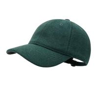 GADIEMKENSD Winter Baseball Caps Wool Dad Hat Warm Trucker Hats Work Cap Workout Thick for Mens Womens Unstructured, Blackish Green L