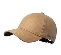 GADIEMKENSD Winter Baseball Caps Wool Dad Hat Warm Trucker Hats Work Cap Workout Thick for Mens Womens Unstructured, Khaki M