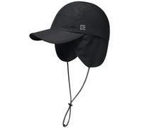 GADIEMKENSD Winter Hat for Man Waterproof Warm Trapper Hats with Ear Flaps Thermal Thickened Baseball Cap Winproof Work Caps Head Warmer for Hunting Fishing Hiking Skiing Black