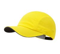GADIEMKENSD Women's Race Day Running Hat Performance Mesh Baseball Cap Excellent Ventilation Lightweight Reflective Safety Ponytail Hats for Gym Exercise Golf Hiking Beach Workout Lemon Yellow