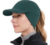 GADIEMKENSD Women's Winter Reflective Fleece Ponytail Hat with Drop Down Ear Warmer for Outdoor Activity Cap