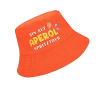 GADITIEK Aperol Hat, Fishing Hat Orange, Aperol Spray Costume, Bucket Hat Men, Aperol Accessories, Fishing Hat, Beer Hat, Am auf Spritztour, One Size