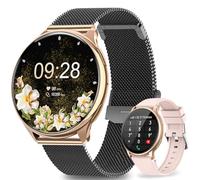 GADIXY Smart Watch for Women (Answer/Make Calls),1.32" AMOLED Time Always-On-Display Smart Watches for Android iOS Phones,Invisible Button,Smartwatch with AI Voice Control Heart Rate Sleep Monitor