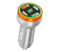 GADJET Car Charger 65W USB C Fast Car Charge, 4-Port Cigarette Lighter USB Charger 12V Socket Compatible with iPhone 16/16 Plus/16 Pro/16 Pro Max/15/14/13/12, Surface Pro, Galaxy S24/S23
