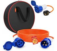 GADLANE 10M Extension Lead Set - 16A 240V Camping Electric Hook Up Cable