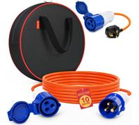 GADLANE 10M Extension Lead Set - 16A 240V Camping Electric Hook Up Cable