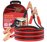 GADLANE 2.5m Car Jump Leads - 200Amp Jump Leads for Car Heavy Duty Battery Booster Jumper Cables Colour Coded Clamps For Petrol Diesel Car Van Truck - 2.5 Metres (200A)