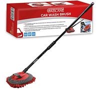 GADLANE 2 in 1 Car Wash Brush Microfibre Mitt And Mop With Collapsible 62inch Long Handle & Removable Chenille Noodle Head For Car Truck Van Washing Van Dusting Polishing