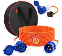 Gadlane 25M Extension Lead Set - 16A 240V Camping Electric Hook Up Cable