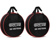 GADLANE Cable Storage Bag - Water Resistant Caravan Cable Bag Fits 26m - Double Carry Handle & Zip - Ideal for EV Charging Cables, Car Jump Leads, Garden Hose Pipes (Black) 40cm (Pack of 2)