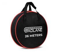GADLANE Cable Storage Bag - Water Resistant Caravan Cable Bag Fits 26m - Double Carry Handle & Zip - Ideal for EV Charging Cables, Car Jump Leads, Garden Hose Pipes (Black) 40cm