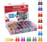 GADLANE Car Fuses Assorted Kit - 300pcs Mini & Medium Blade Fuses Replacements - 2A to 40A - Includes Car Fuse Puller And Car Storage Box