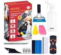 GADLANE Car Window Film Application Kit - 9 PCS Car Window Tint Kit for Vinyl Wrapping, Tinting Vehicle Windows - Includes Multiple Squeegees & Scrapers