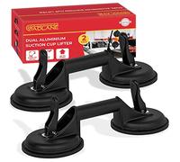GADLANE Dual Aluminium Suction Cups Heavy Duty - 2 Pack (Black)