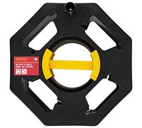 GADLANE Heavy Duty Cable Tidy Reel - 25m Black Cable Reel Empty, Camping Electric Hook Up Lead Winder for Extension Leads, Christmas Lights Storage, Caravan/EV Cables, Garden Hose