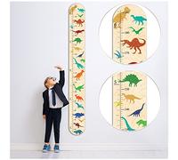 GADNIA Wooden Growth Chart for Kids | Dinosaur Room Decor for Boys & Girls, Custom Height Measurement Wall Chart Ruler | Kids Bedroom, Playroom, Child's Room, Nursery Decor Decoration Wall Art