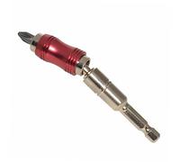 Gadpiparty 1/4 Shank Drill Bit Extension Rod Magnetic Screwdriver Bit Holder Multi-Angle Extension Shaft for Electric Drill Red and Silver