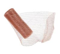 Gadpiparty 1 Roll Copper Wire Mesh Barrier for Garden Plant Protection, Rodent Mesh Roll with Weep Hole Filler, Brown Copper Material Patio Gap and Wall Hole Filler
