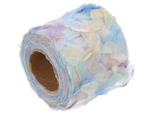 Gadpiparty 1 Roll Gauze Webbing Ribbon Floral Gauze Ribbon Delicate Lightweight Wear Resistant Polyester Silk for Friends Who Enjoy DIY Crafts Making Birthday Accessories