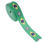 Gadpiparty 1 Roll Polyester Soccer Wired Ribbon for Crafts and Accessories, 1 Inch X 10 Yards, for Mixing Ribbons and Creating Hair Bows, for DIY Projects and Global Sports Events