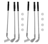 Gadpiparty 1 Set Alloy Miniature Golf Clubs Set Mini Golf Toy Dollhouse Decorations Party Props Mini Accessories Sports Toy