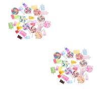 Gadpiparty 1 Set Candy Charms for DIY Jewelry Making Cute Bear Pendants for Bracelets Necklaces Keychains Safe Durable Material for Crafting Sharing with Family