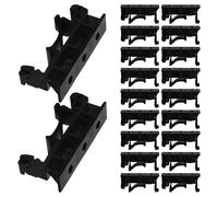 Gadpiparty 10 Pairs PCB Mounting Brackets, Small Circuit Board Mounts, Abs Black Secure Mounts for Circuit Board, Compact Design