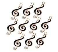 Gadpiparty 10 pcs Music Notes Charms for Jewelry Making Durable Metal Musical Symbol Charms for DIY Crafting for Bracelets Necklaces and Pendants Art Supplies